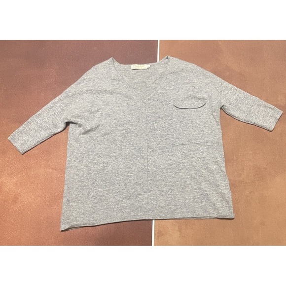 Paisley Road Sweaters - Paisley Road Grey Cashmere Crewneck Sweater Size S Cozy Lightweight Classic